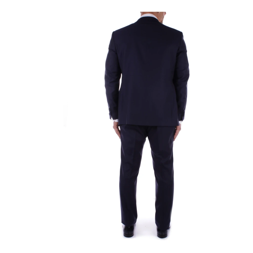 Tagliatore Single Breasted Suits Blue Heren
