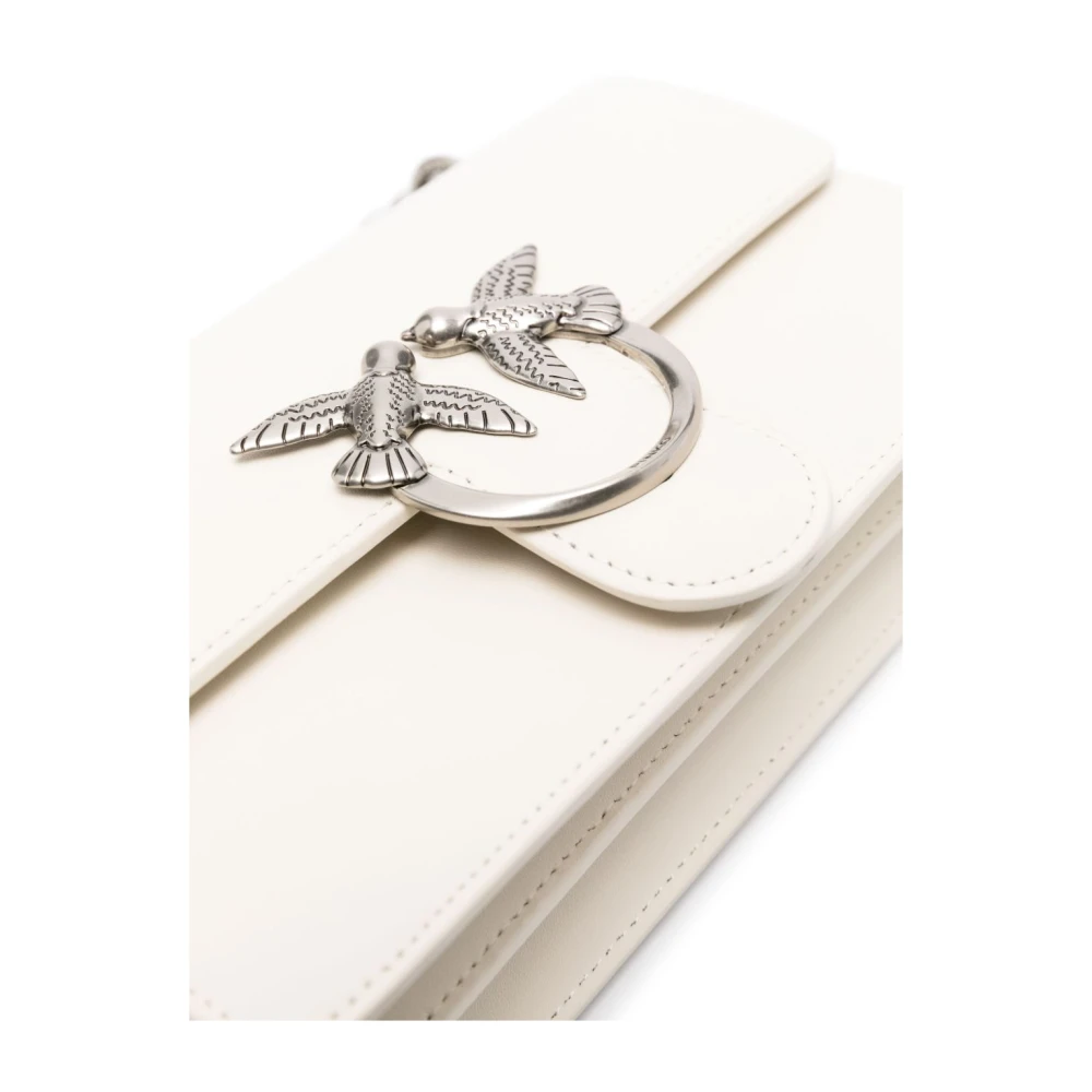 pinko Witte en Zilveren Schoudertas White Dames