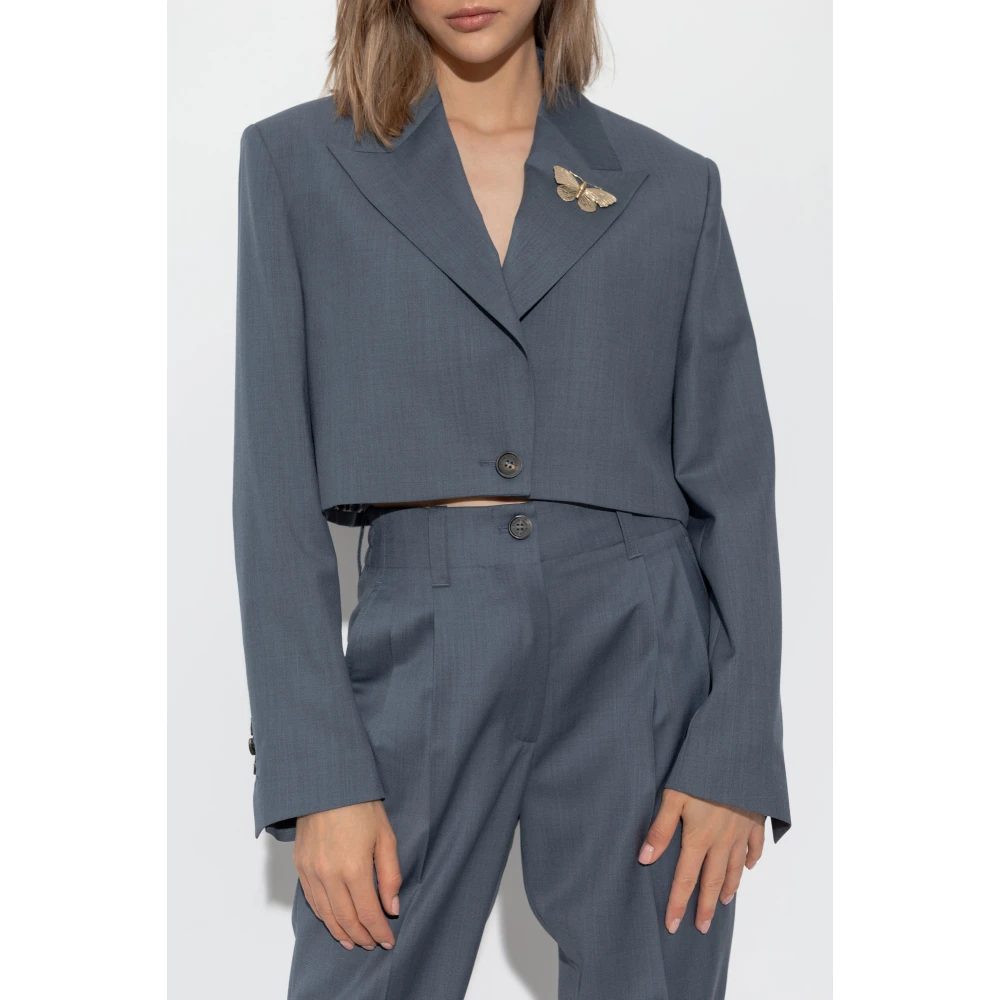 Golden Goose Short Blazer Gray Dames