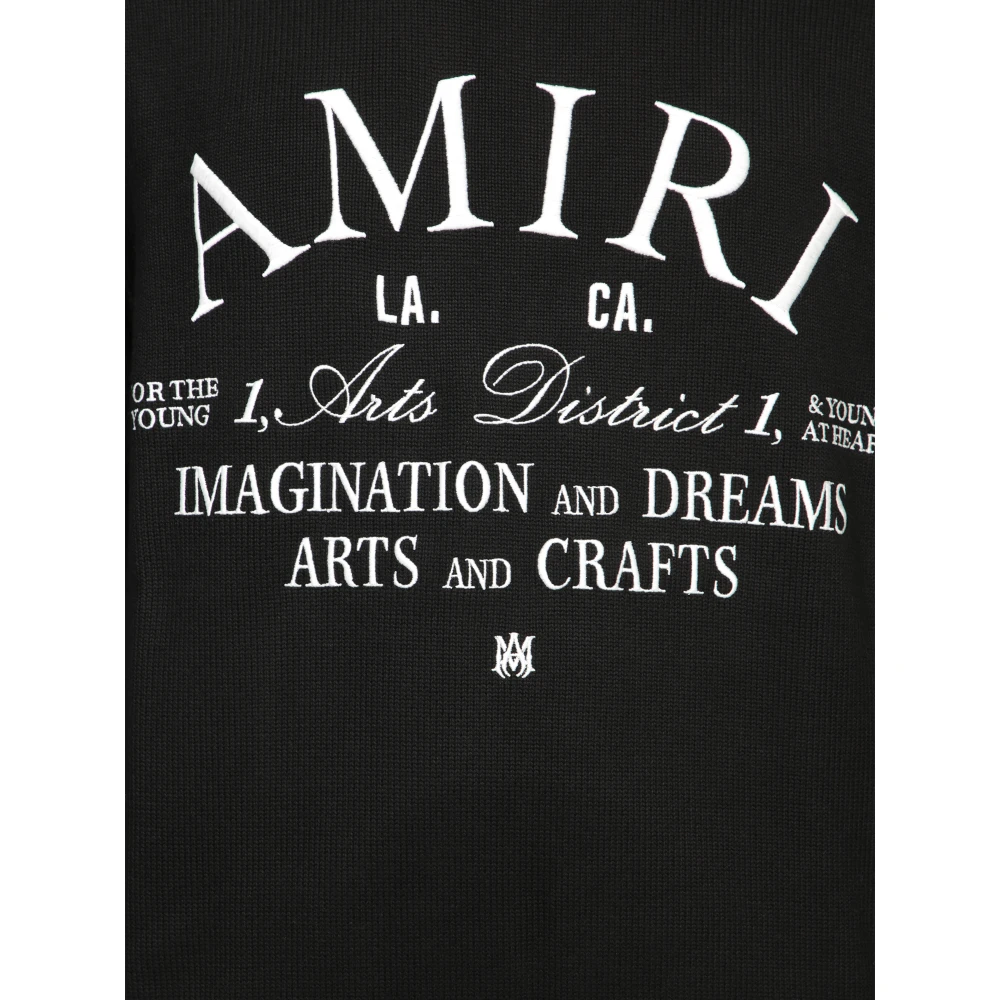 Amiri Zwarte Grafische Sweater Aw24 Black Heren