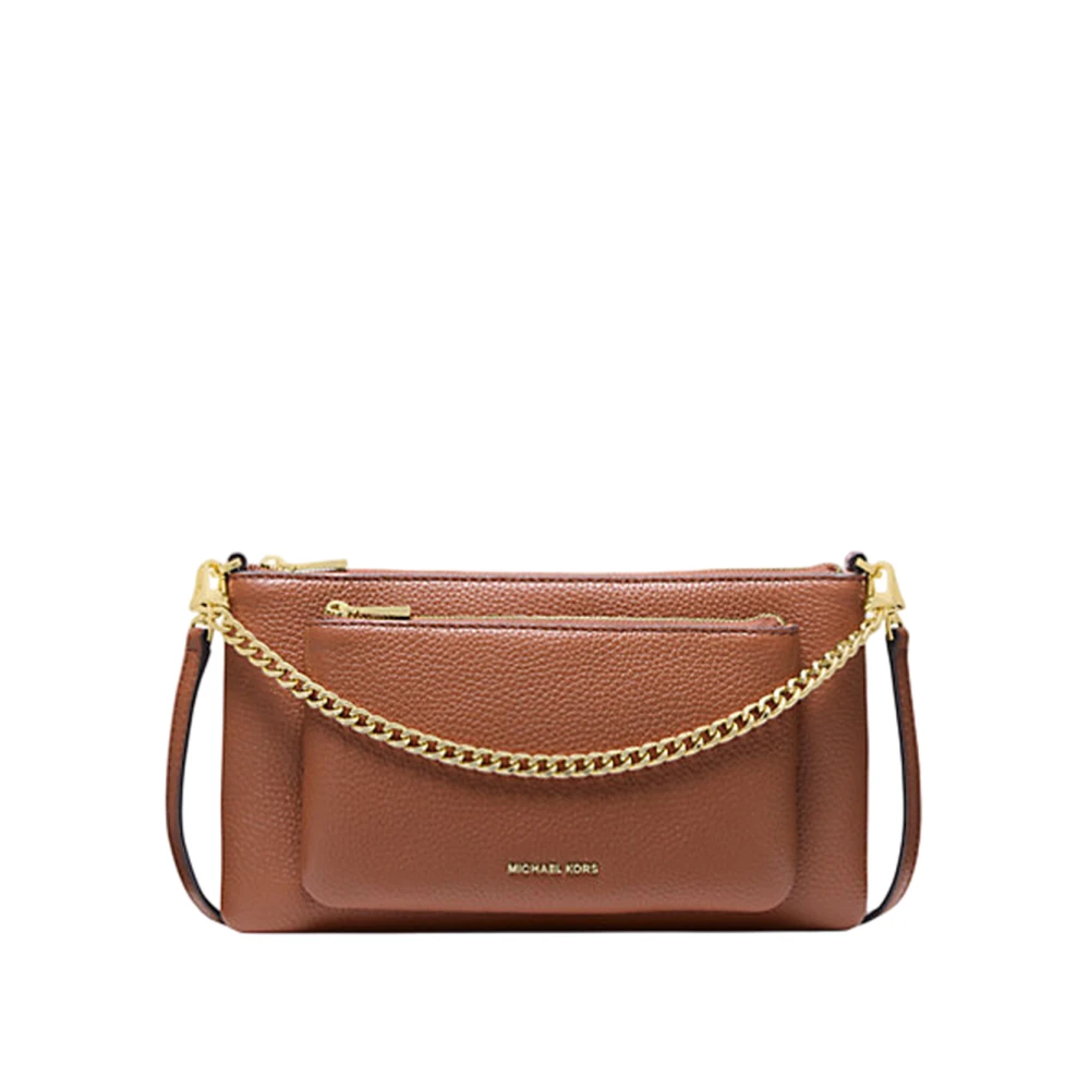 Michael Kors Women's Brown Gold Chain Shoulder Bag - Cross Body Bags - One Size - Bags