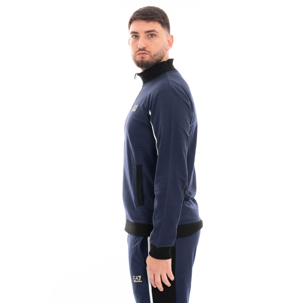 Emporio Armani EA7 Heren Tracksuit Blue Heren