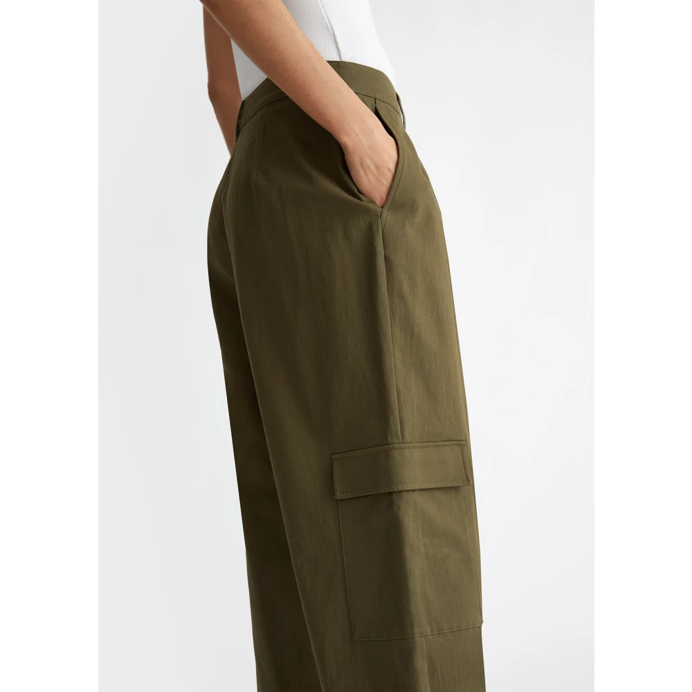 Liu Jo Cargo katoenen broek Green Dames