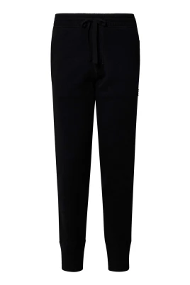 Svarta Räfflade Ull Cashmere Byxor