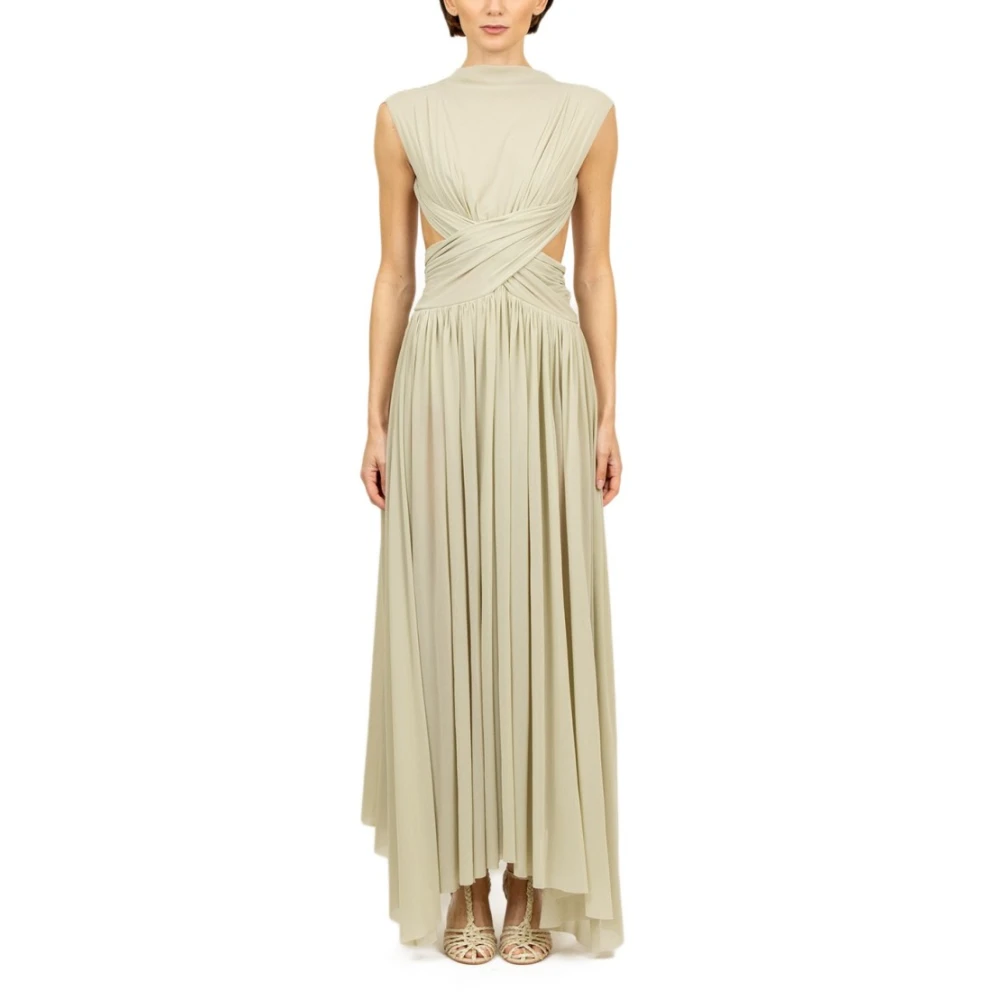 Philosophy di Lorenzo Serafini Salie Tule Stretch Jurk Green Dames