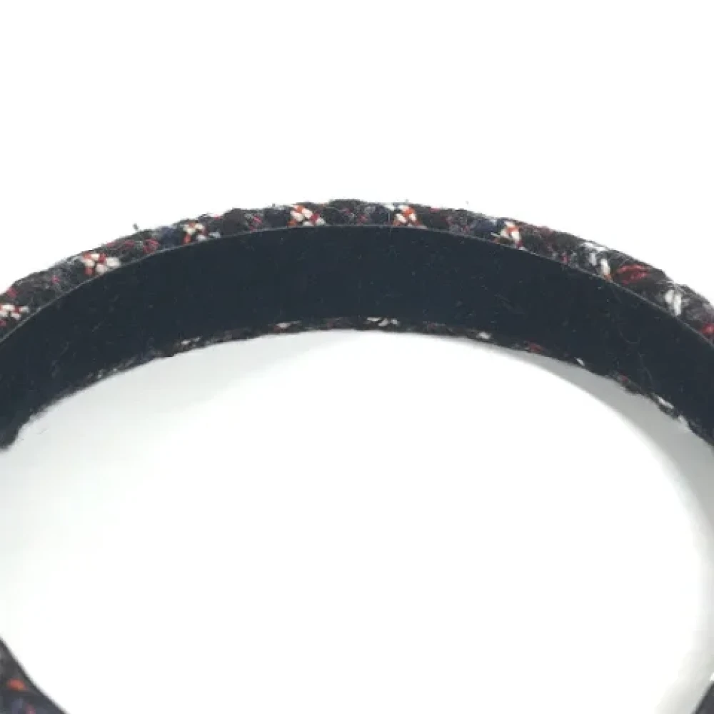 Chanel Vintage Pre-owned Fabric hair-accessories Black Dames