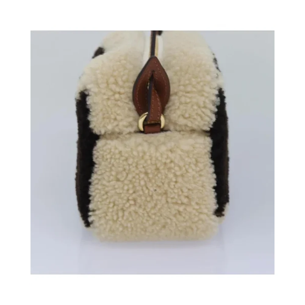 Louis Vuitton Vintage Pre-owned Wool louis-vuitton-bags Beige Dames