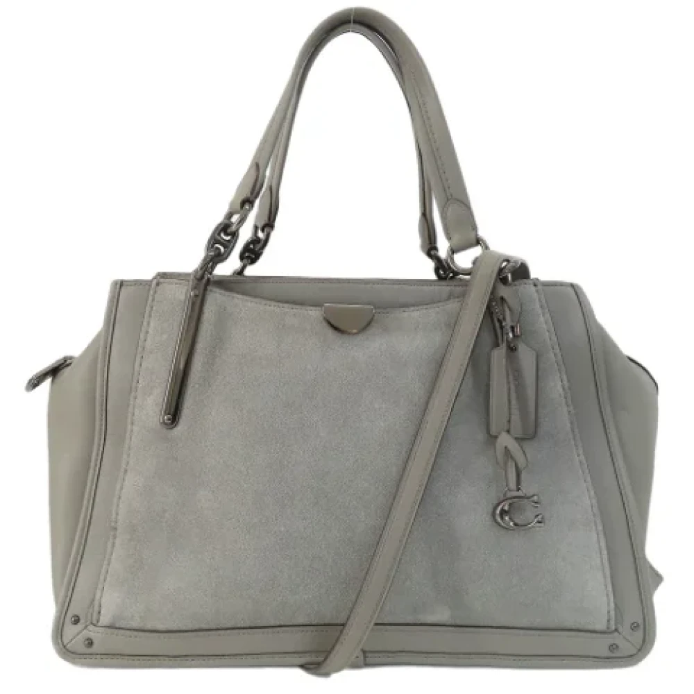Coach Pre-owned Leather handbags Gray Dames