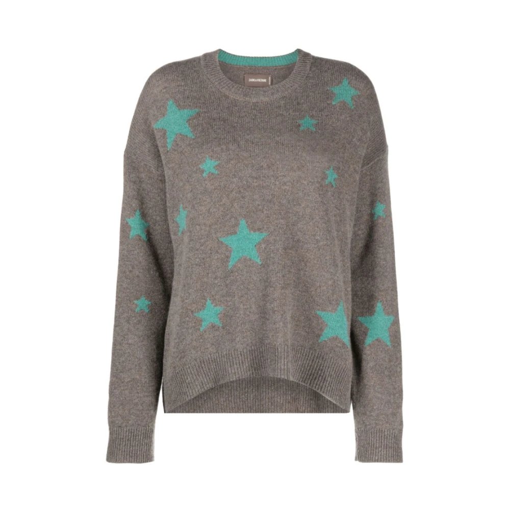 Zadig & Voltaire Star Sweater Ronde-hals Gebreide trui Multicolor Dames