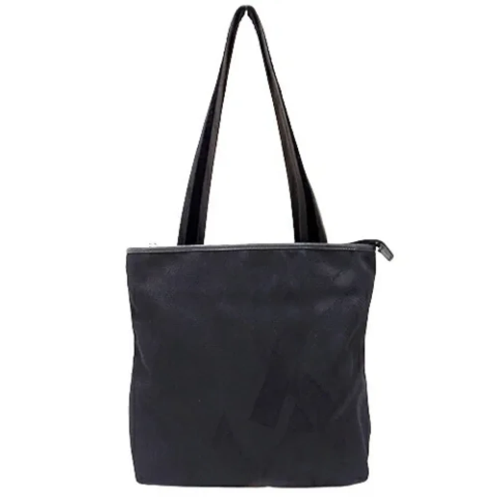 Saint Laurent Vintage Pre-owned Canvas shoulder-bags Black Dames