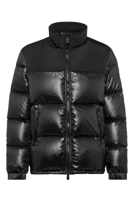 Nylon Down Jacket Bicolor Crest