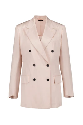 Ljusrosa Dubbelknäppt Blazer