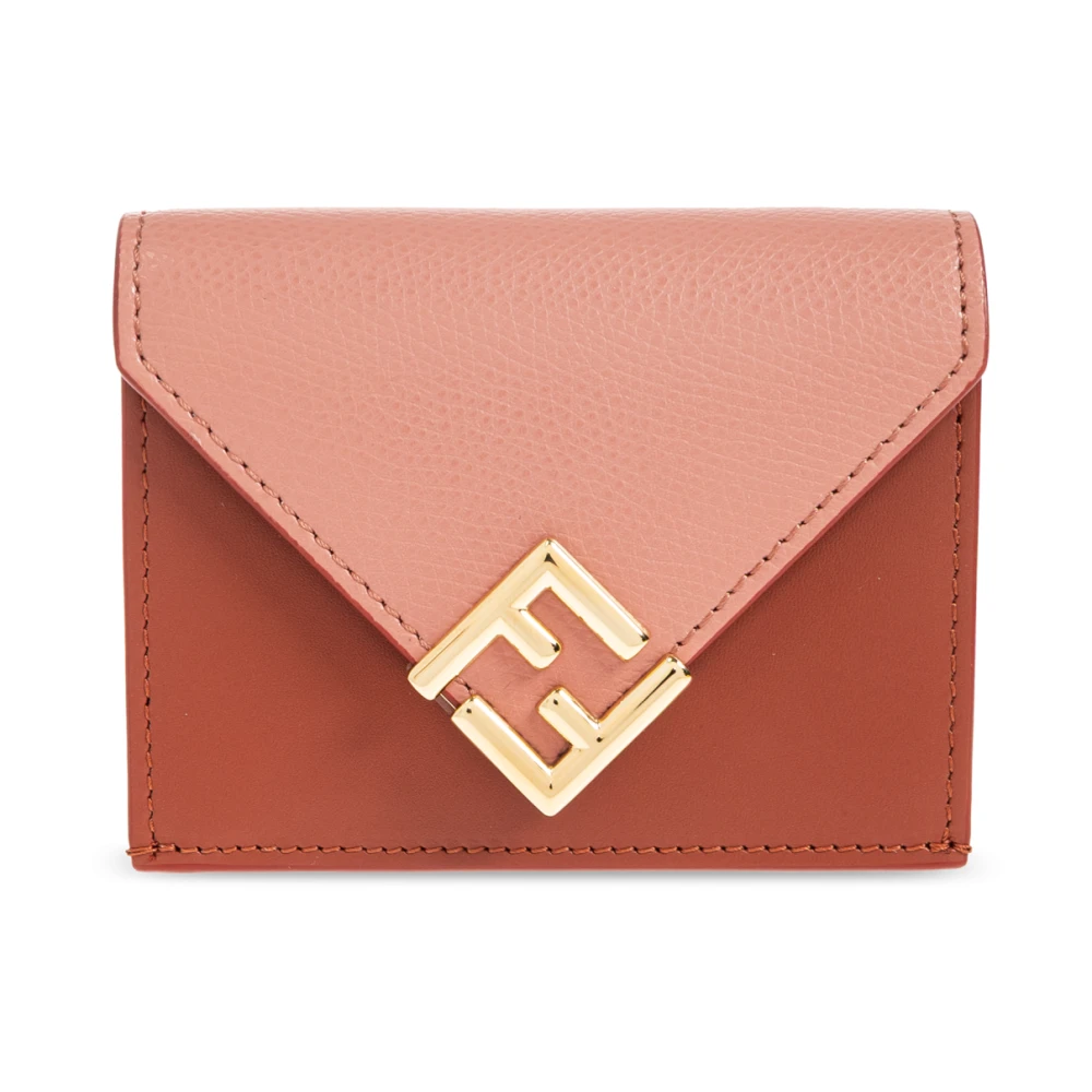 Fendi Women's Pink Ff Diamonds Mini Trifold Wallet - Wallets & Cardholders - One Size - Accessories