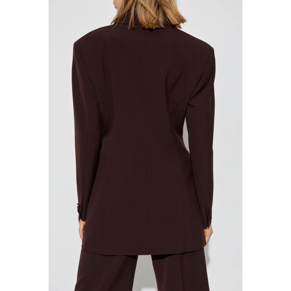 Aeron Blazer met gestreept patroon Brown Dames