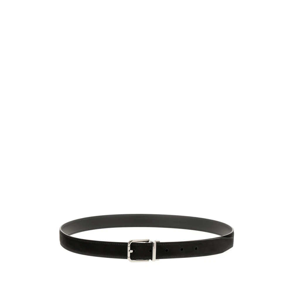 Dolce & Gabbana Men's Black Stylish Belts For Fashionable Looks