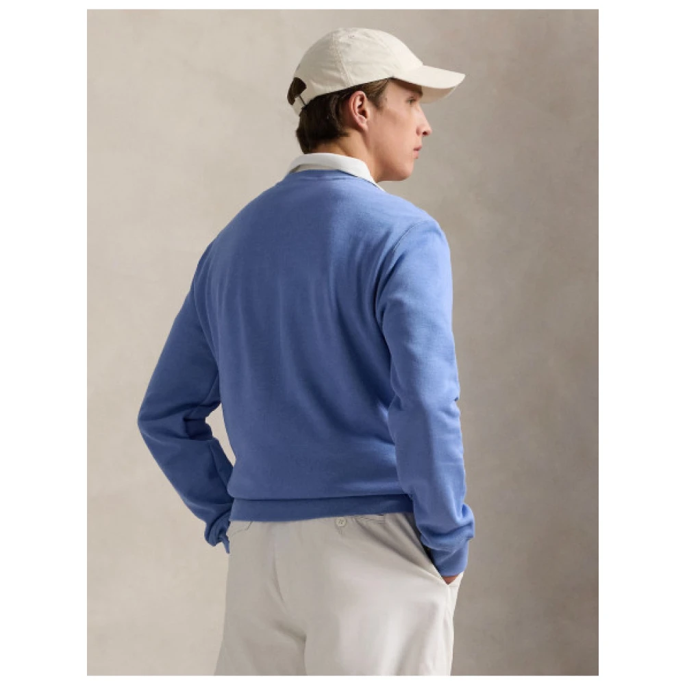 Polo Ralph Lauren Katoenen Polo Bear Sweatshirt met Tennisstijl Blue Heren
