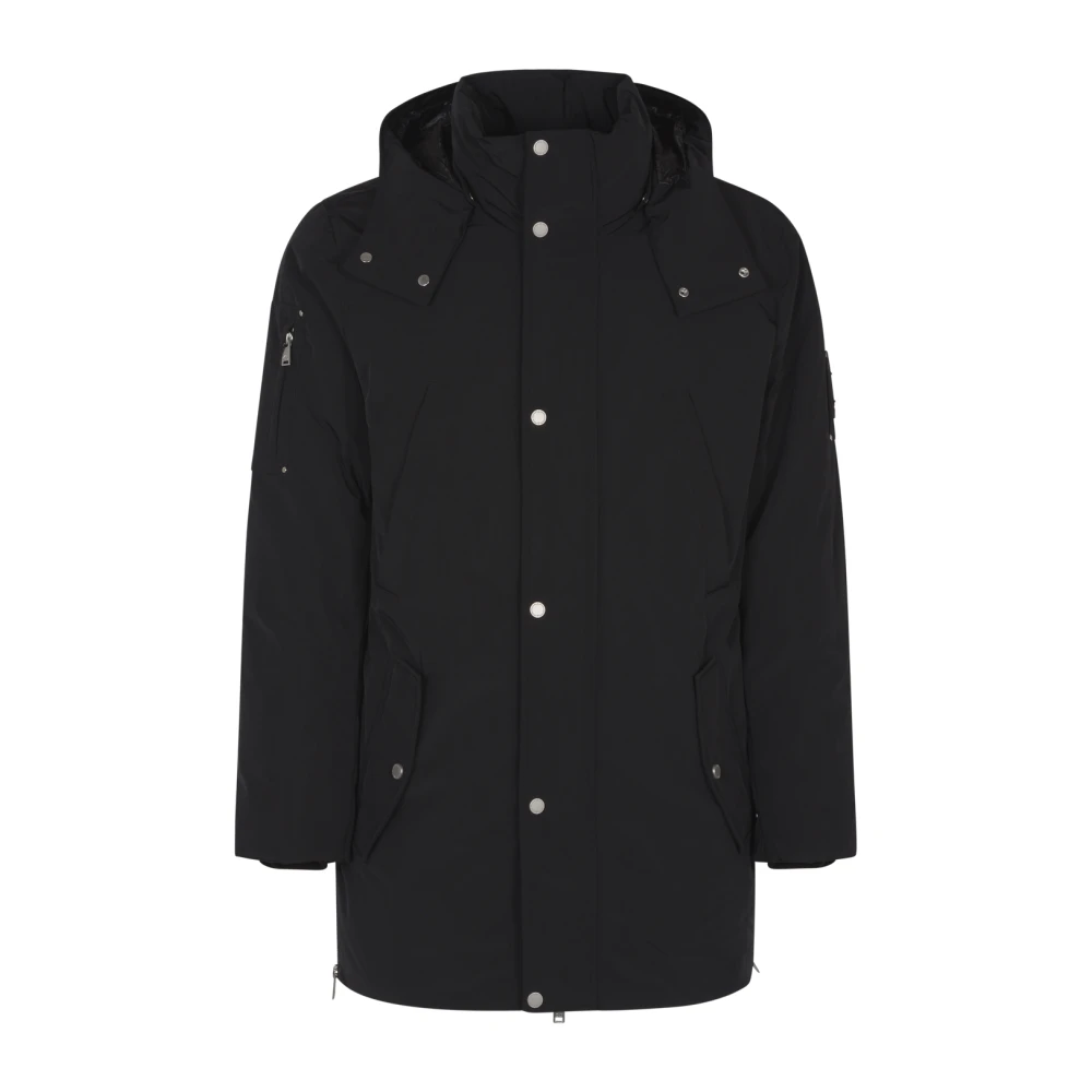 Moose Knuckles Svart Granite Peak Parka Kappa Black, Herr