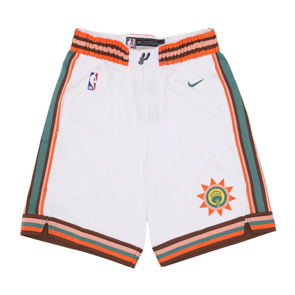 Nike NBA City Edition Basketball Shorts White Heren