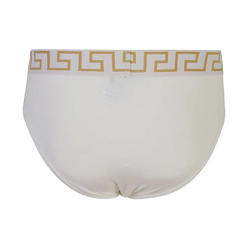 Versace Wit ondergoedset met gouden logo White Heren