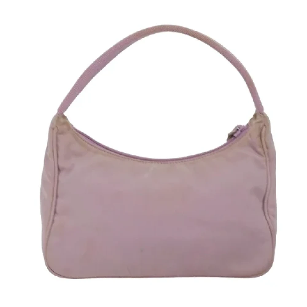 Prada Vintage Pre-owned Nylon handbags Pink Dames