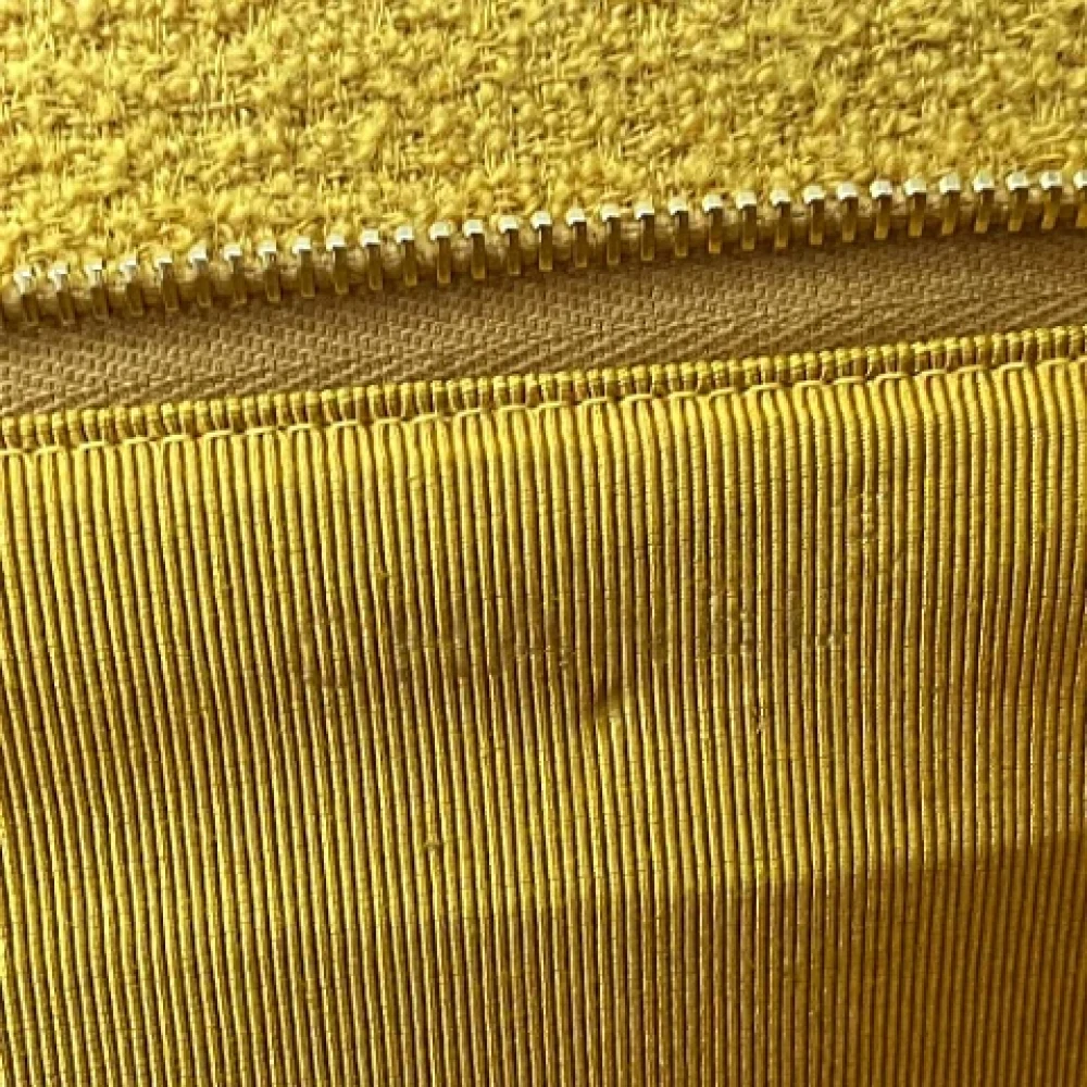 Chanel Vintage Pre-owned Fabric chanel-bags Yellow Dames
