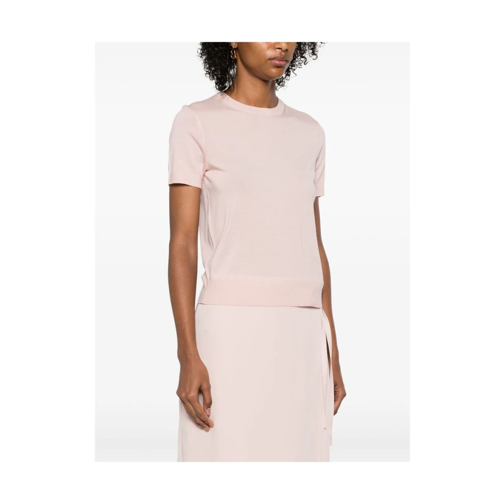 Theory Bubblegum Pink Crew Neck Sweater Pink Dames