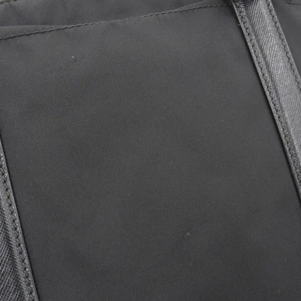 Prada Vintage Pre-owned Canvas prada-bags Black Dames