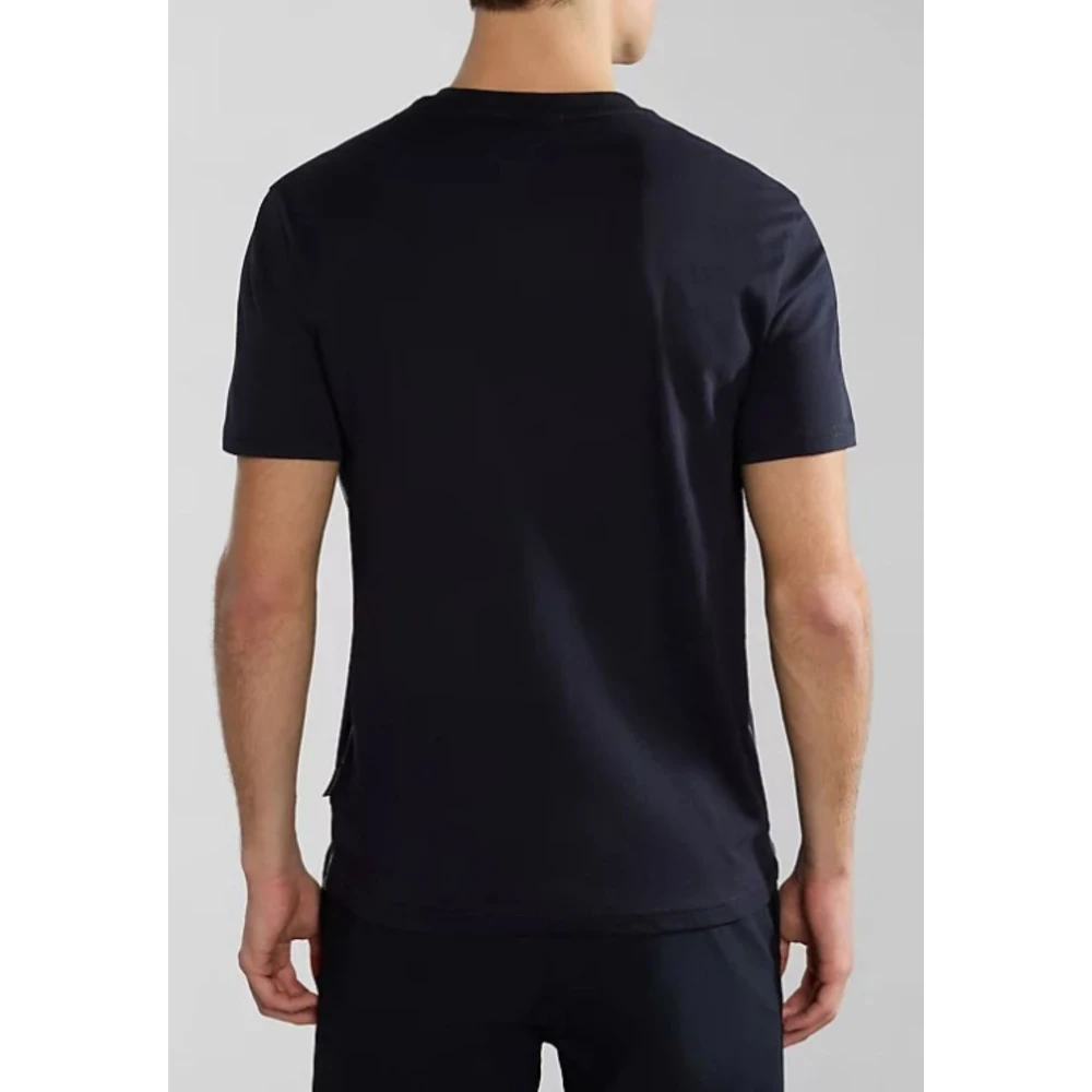 Napapijri Stijlvolle T-shirt voor Mannen in Geel Black Heren