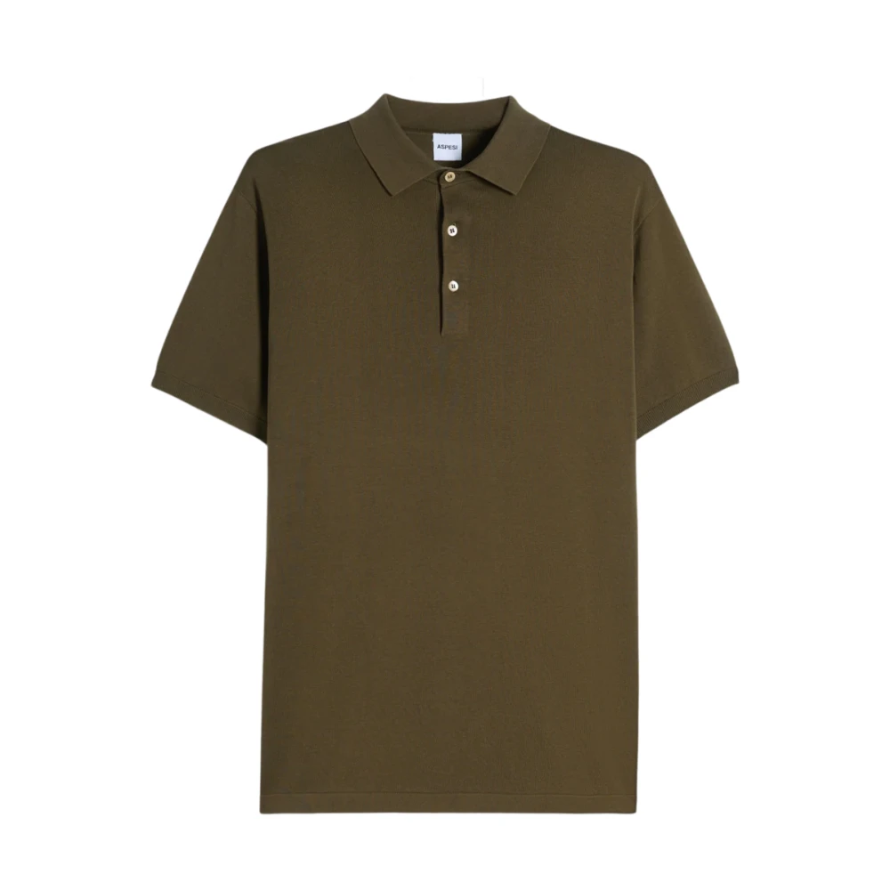 Aspesi Men's Green Polo Maglia - Polo Shirts - M - Tops