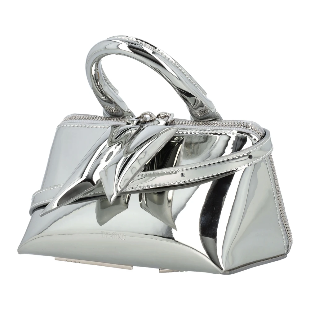 The Attico Zilveren Aw23 Dames Handtas Stijlvol en Functioneel Gray Dames