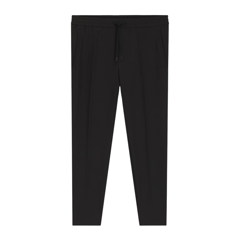 Hugo Men's Black Green Line Trousers - Slim-Fit Trousers - Xs - Trousers