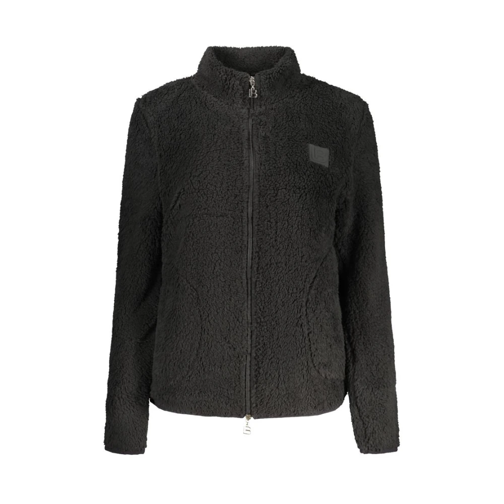 Laura Biagiotti Women's Black Zip-Throughs, S, Polyester Sweatshirt