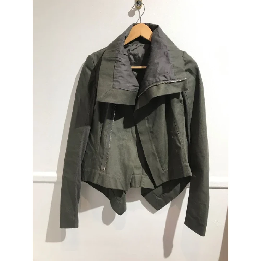 Rick Owens Pre-owned Cotton outerwear Green Dames