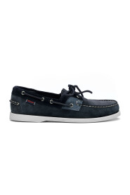 Blaue Wildleder Loafer Schuhe SS23