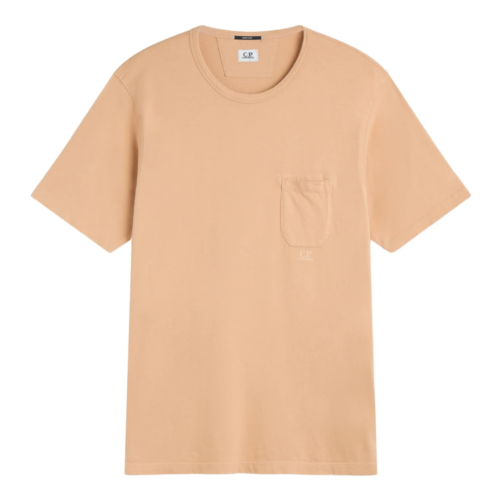 C.P. Company Stone Washed Resist Dyed T-Shirt Brown Heren