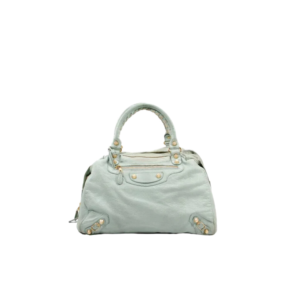 Tweedehands Groene Leren Balenciaga Tas Balenciaga Vintage