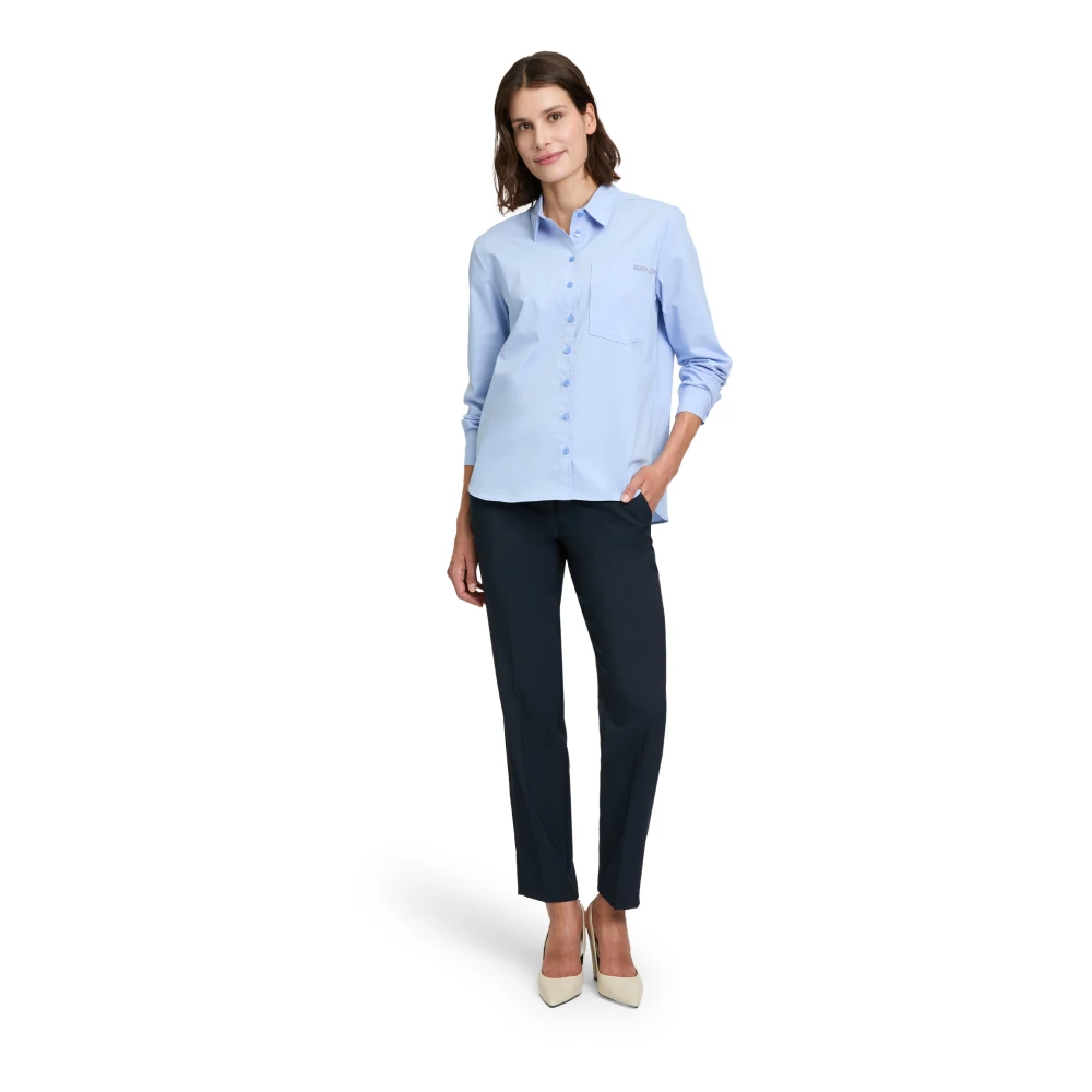 Betty Barclay Gestreepte Blouse met Kraag Black Dames
