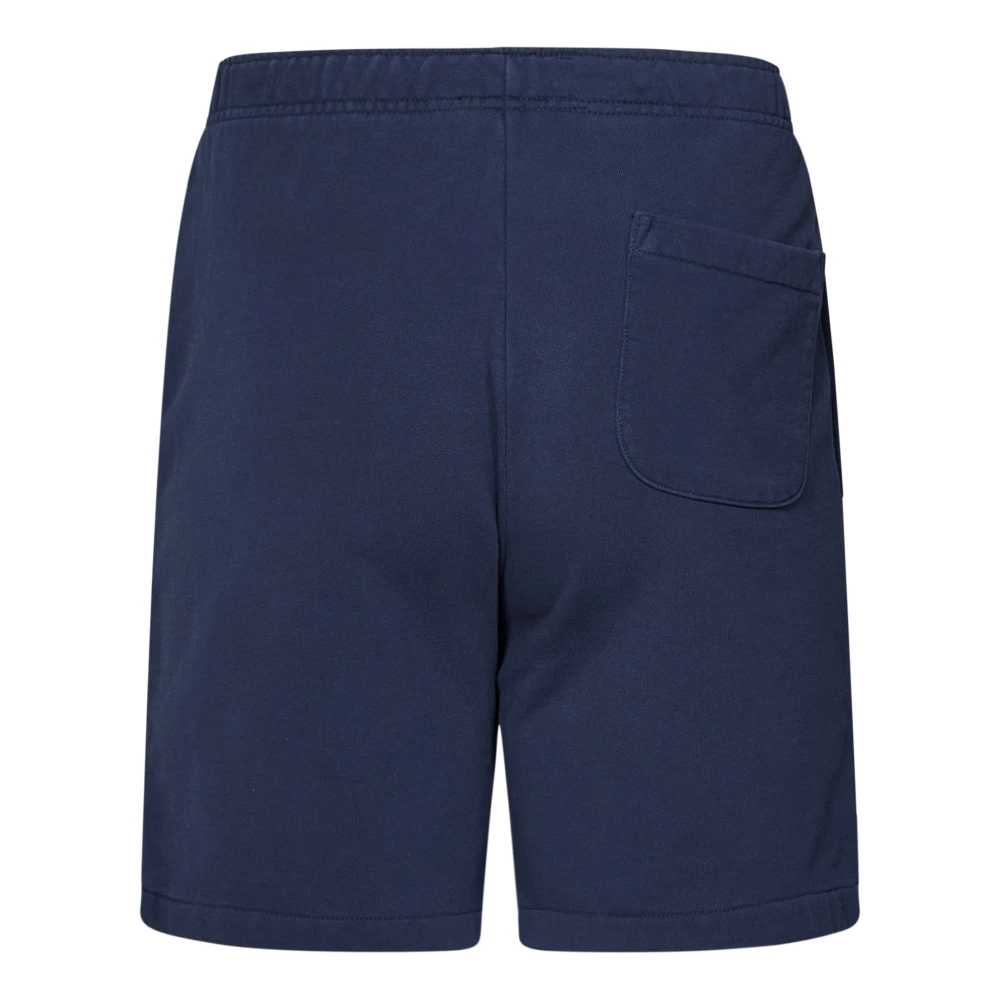 Polo Ralph Lauren Blauwe Katoenen Shorts met Pony Borduursel Blue Heren