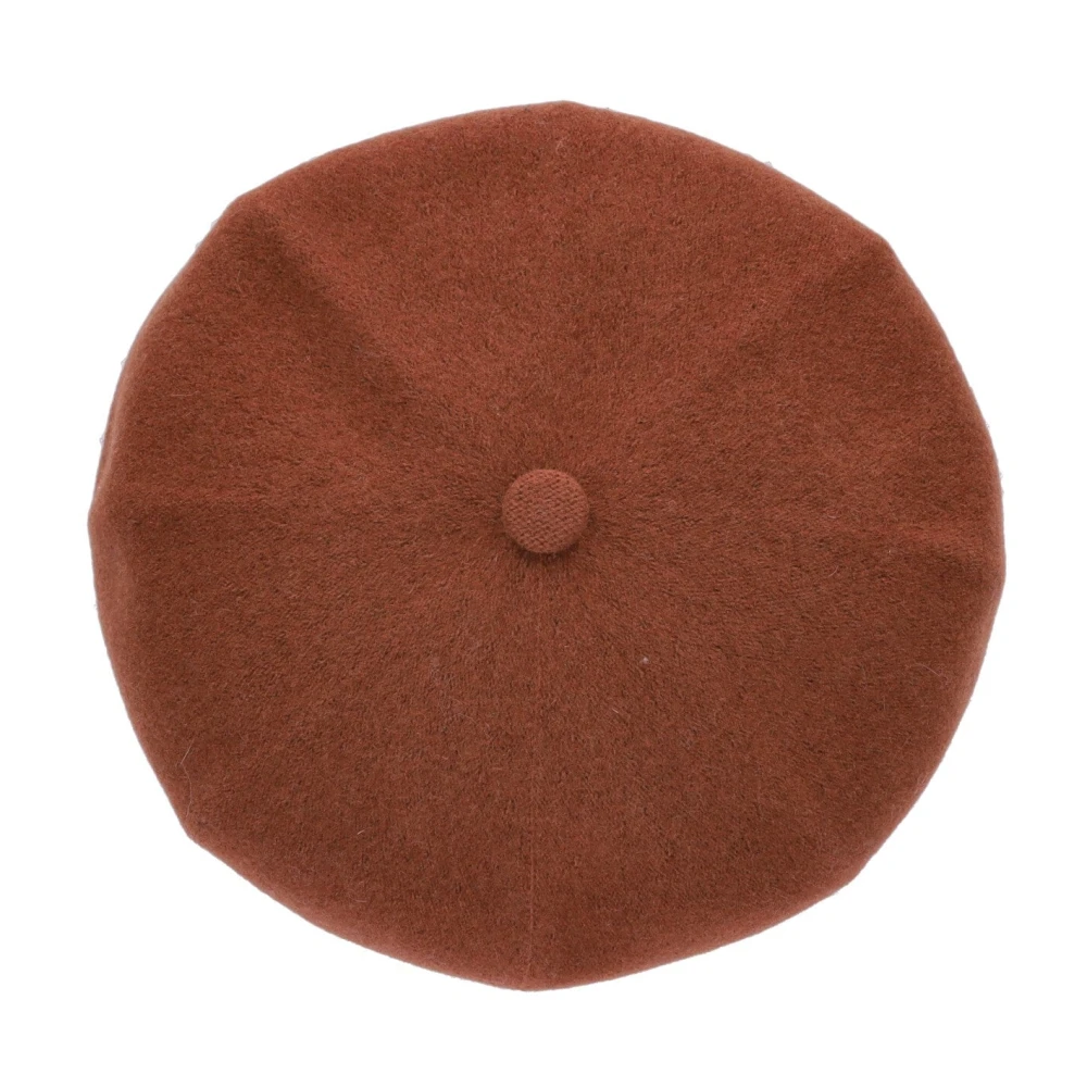 Kangol Mahonie Wolle Platte Pet Hoed Brown Heren