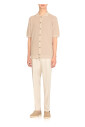 chemise-en-coton-beige-avec-col
