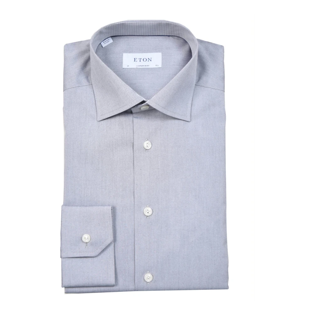 Eton Premium Formele Overhemden voor Mannen Gray Heren