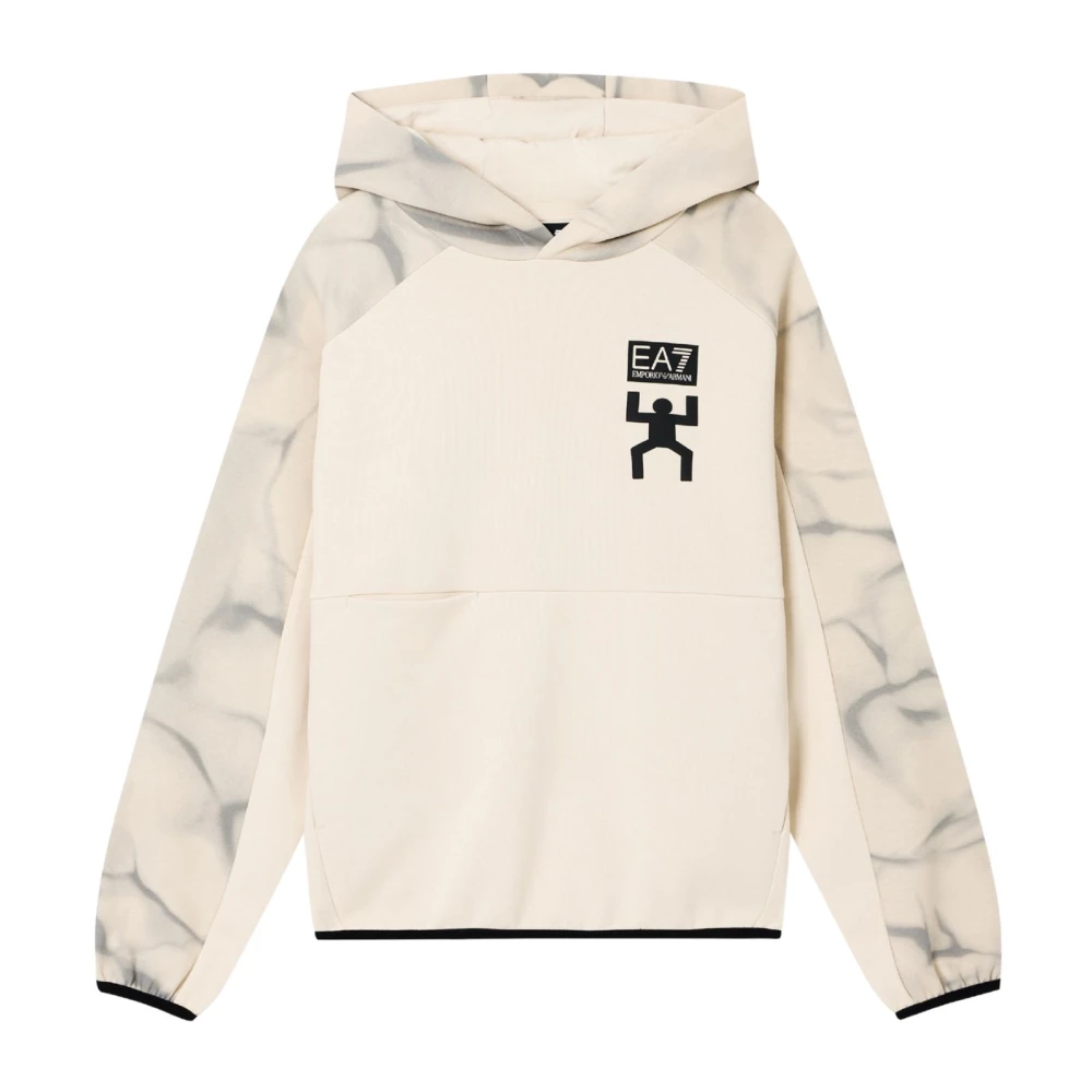 Emporio Armani Ea7 Mannelijk Beige Jersey Sweatshirt