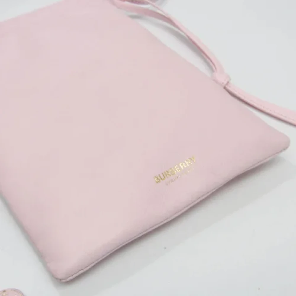 Burberry Vintage Pre-owned Leather shoulder-bags Pink Dames