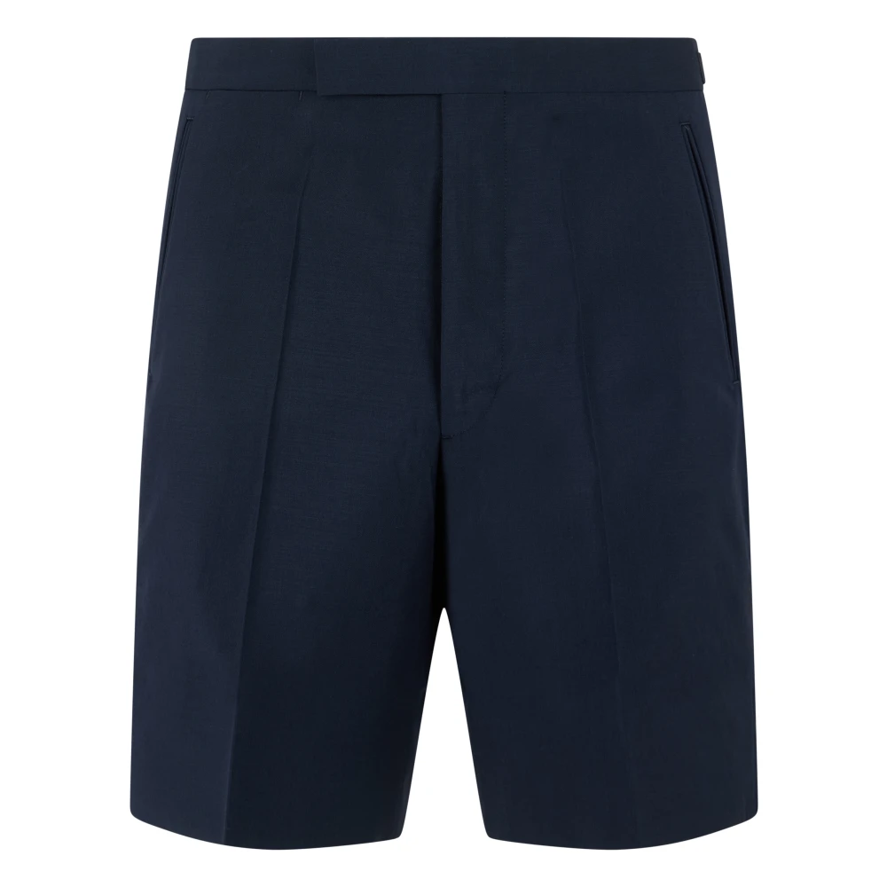 Prada Men's Blue Casual Shorts, S, Mohair Shorts