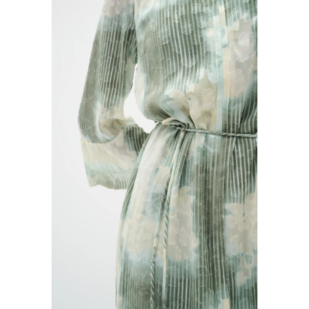 InWear Groene Gestreepte Jurk Cielle Stijl Multicolor Dames