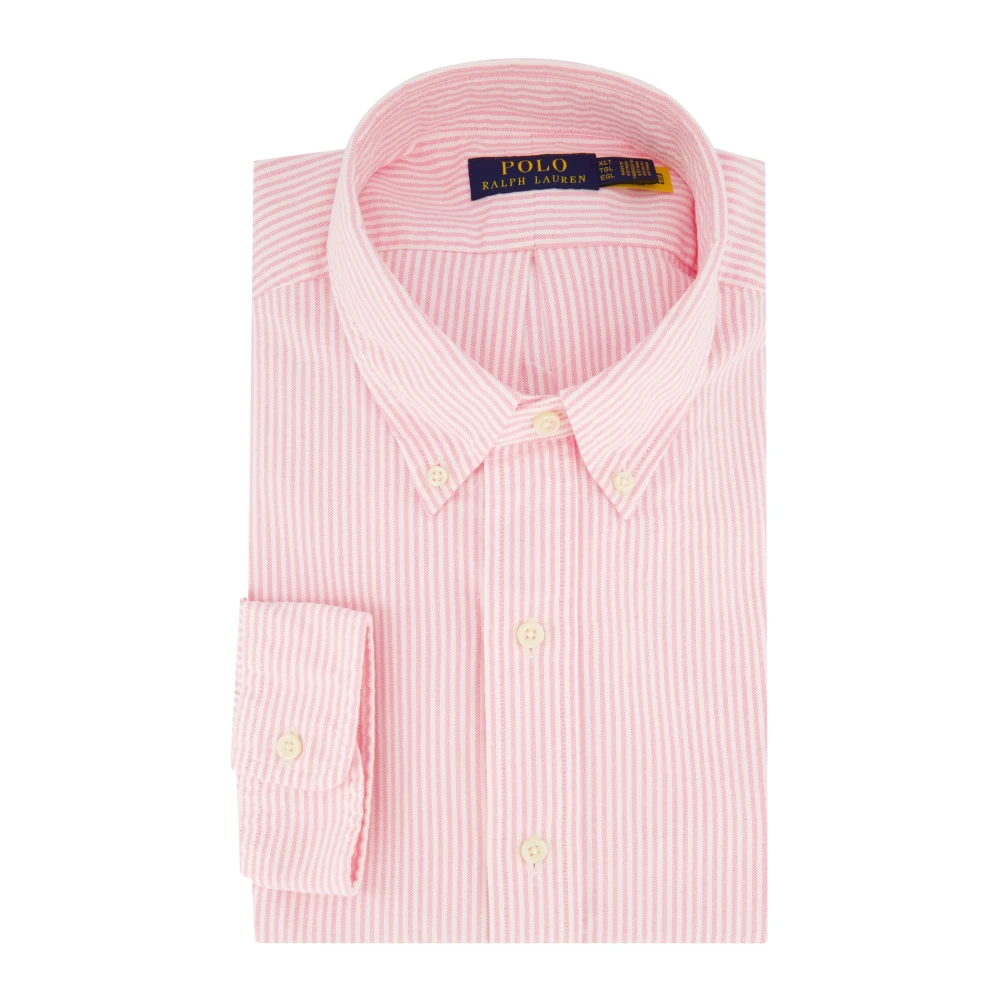 Ralph Lauren Roze Gestreept Casual Overhemd Pink Heren
