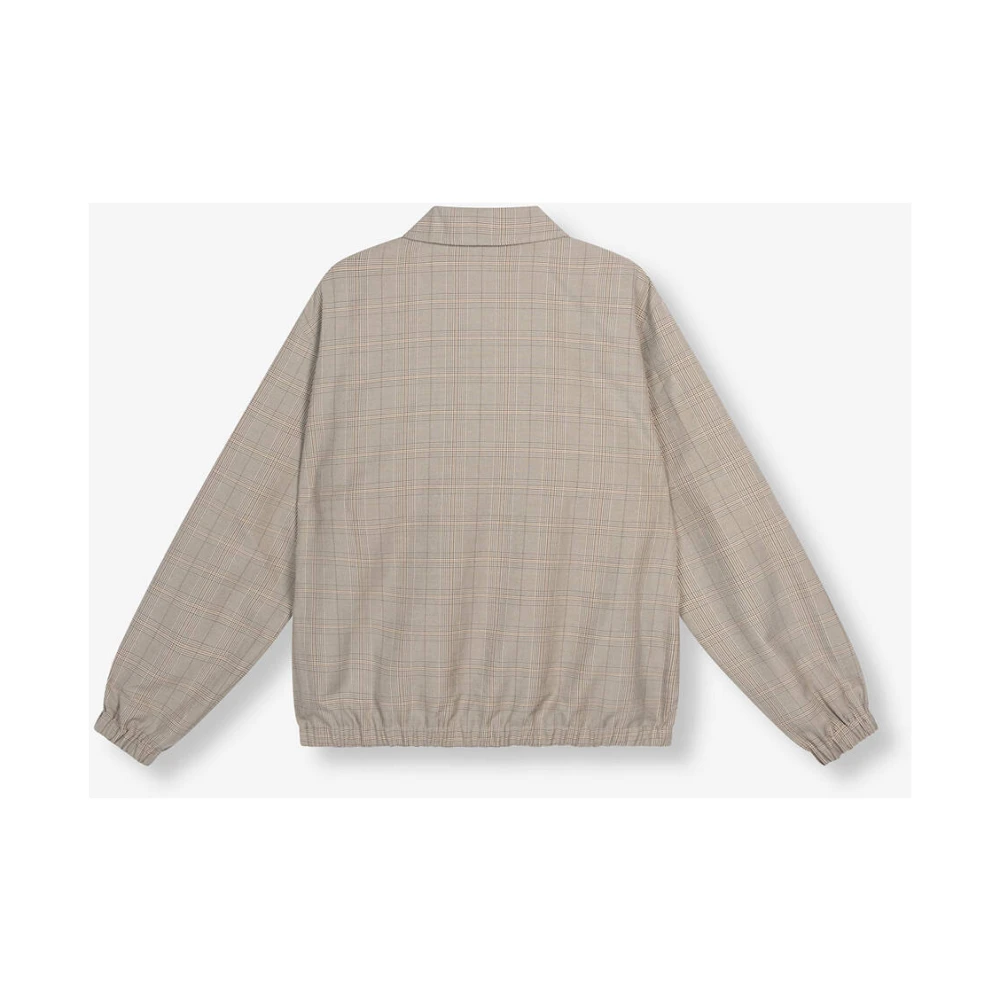 Alix The Label Geruite Bomberjack Beige Dames