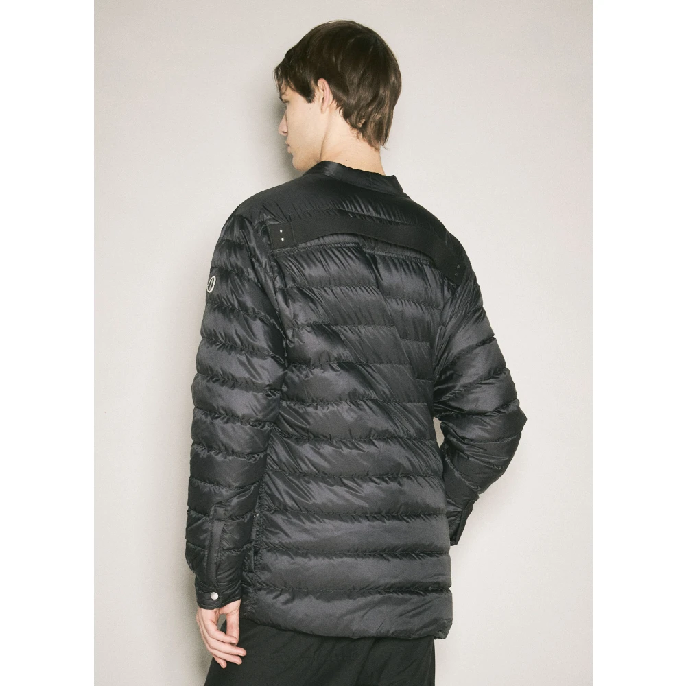 Moncler Gewatteerd Donsjack met Logopatch Black Heren
