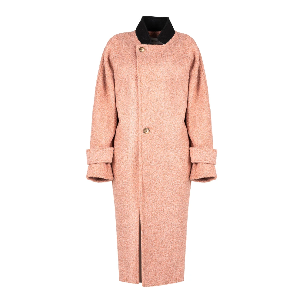 Silvian Heach Donna Rosa - Trench Coat Classico - Coats - M