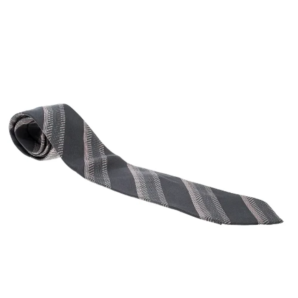 Armani Pre-owned Silk home-office Gray Heren